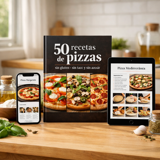 50 RECETAS DE PIZZAS SIN GLUTEN Y SIN AZÚCAR