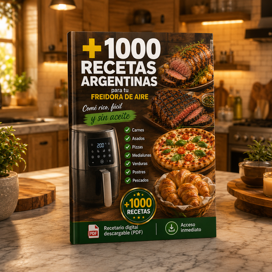 +1000 RECETAS ARGENTINAS PARA FREIDORA DE AIRE