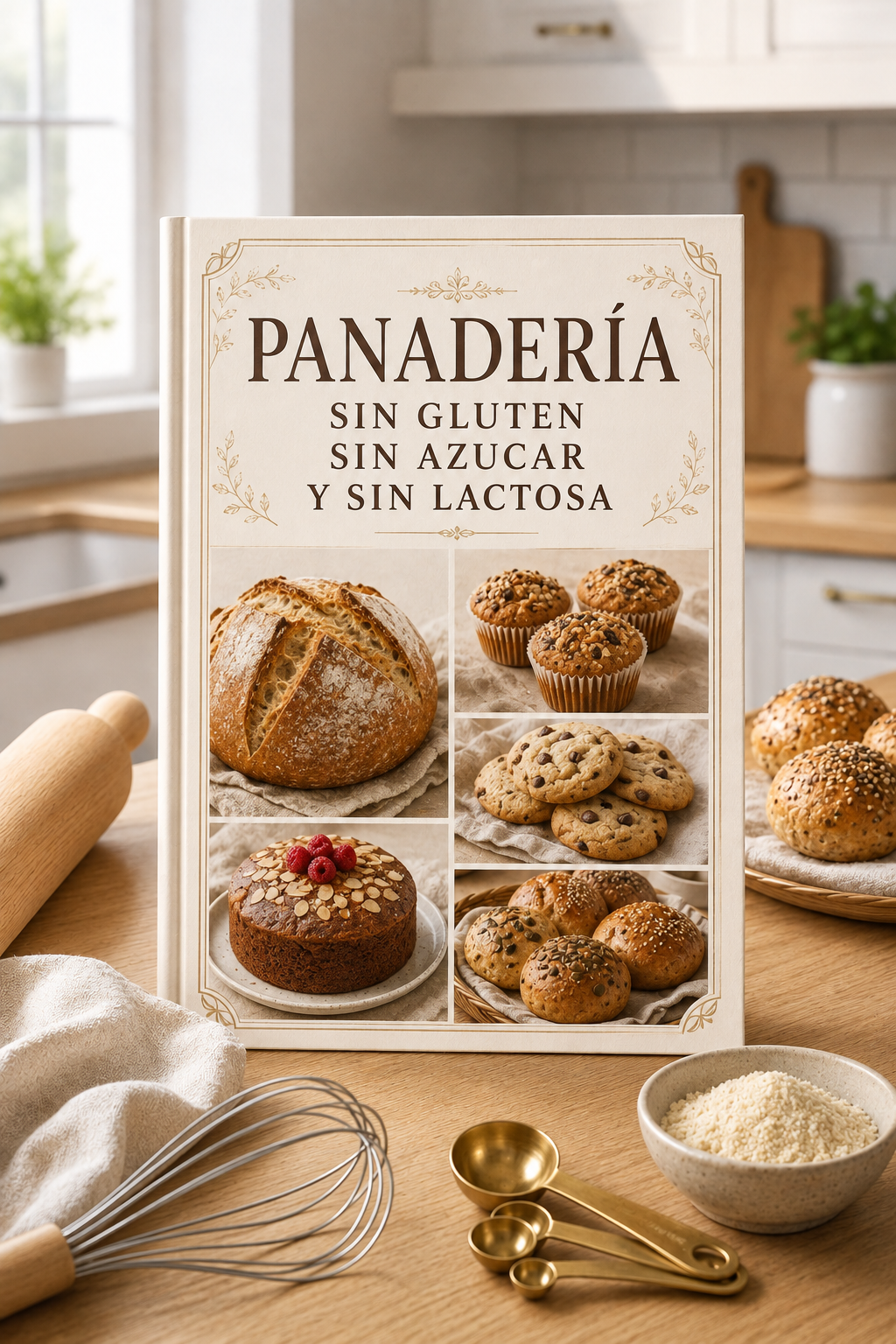 +100 RECETAS DE PANADERÍA SIN GLUTEN-SIN AZÚCAR Y SIN LACTOSA