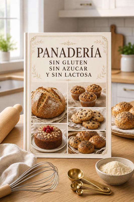 +100 RECETAS DE PANADERÍA SIN GLUTEN-SIN AZÚCAR Y SIN LACTOSA